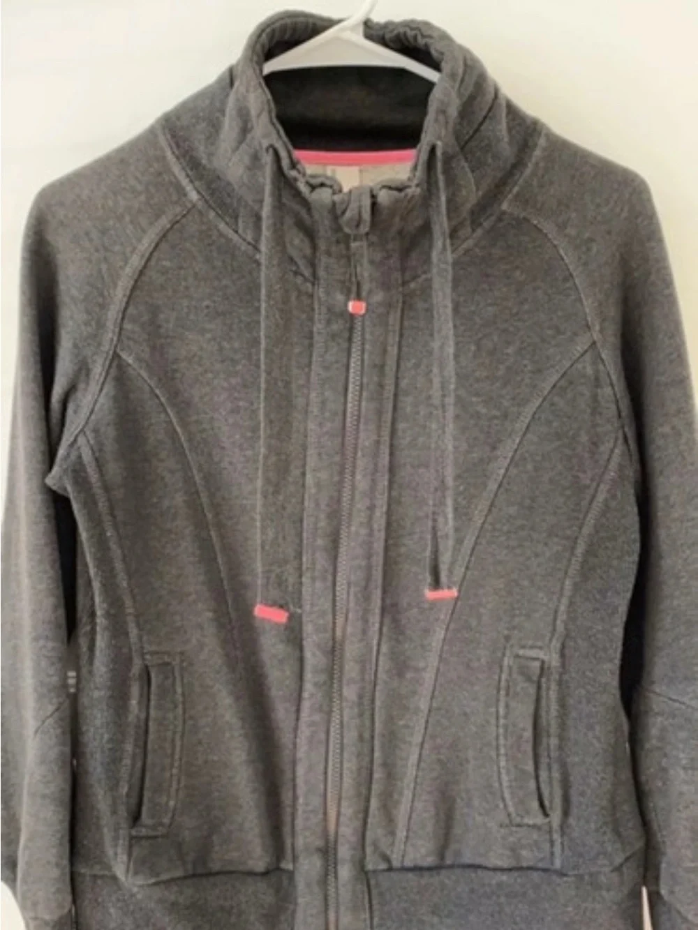 Women's Charcoal Zip-Up Hoodie Jacket